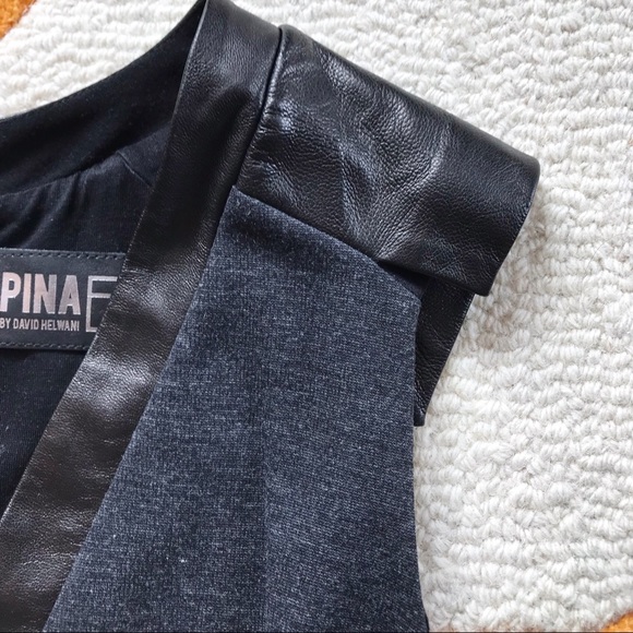 Black And Gray Curve Hugging Dress - Picture 4 of 6